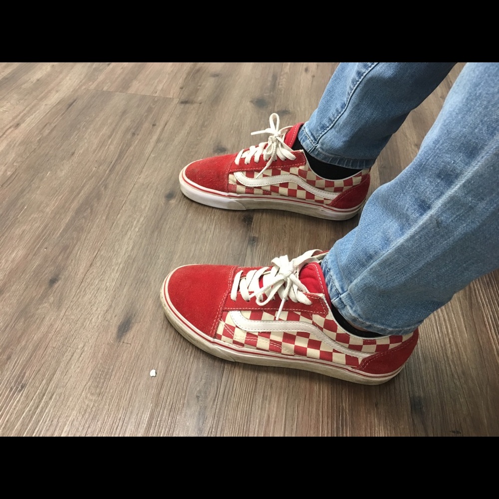 checker vans💯